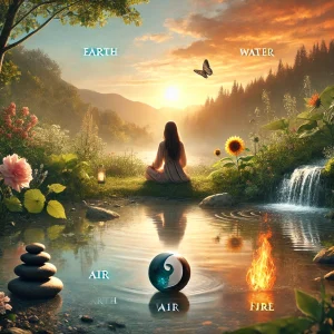 DALL·E 2024 09 08 12.25.29 A serene and harmonious scene reflecting wellness and transformation. Picture a beautiful outdoor landscape with soft natural light featuring a peace